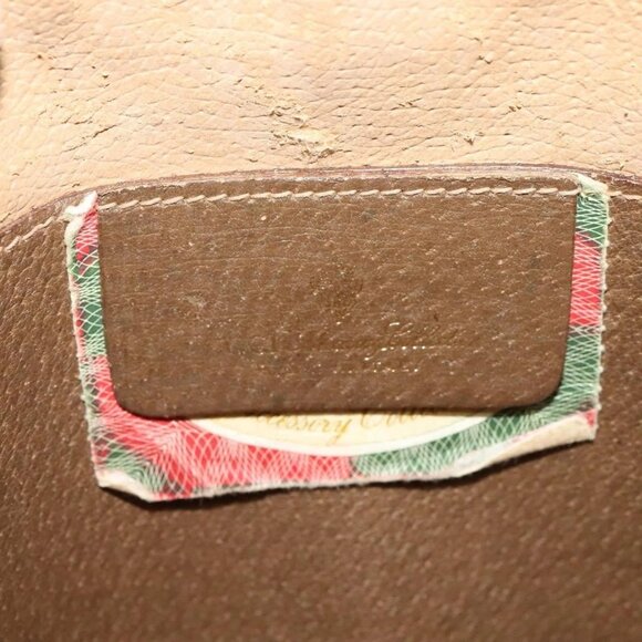 GUCCI GG Supreme Web Sherry Line Shoulder Bag PVC Beige 904 02 047 Auth 128433 - Picture 10 of 16